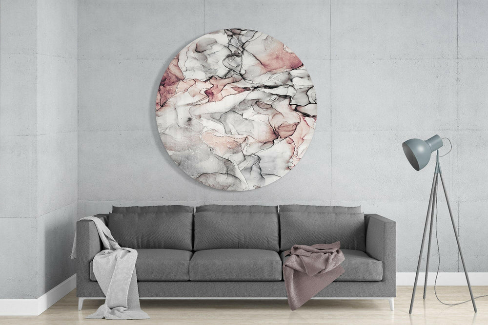 Abstract Flow Glass Wall Art.