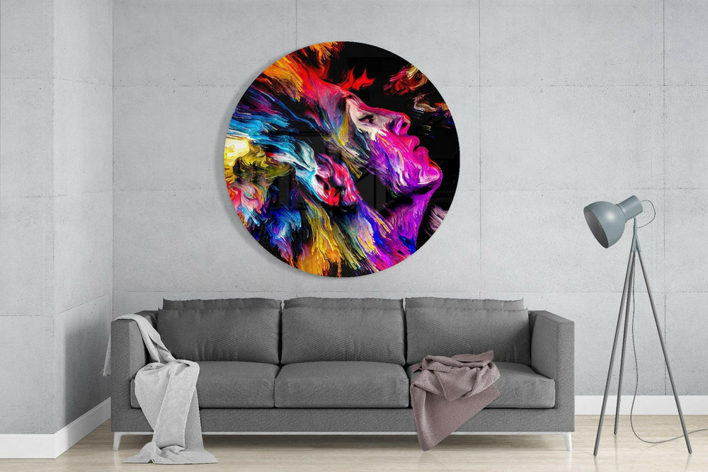 Thought Current Glass Wall Art.