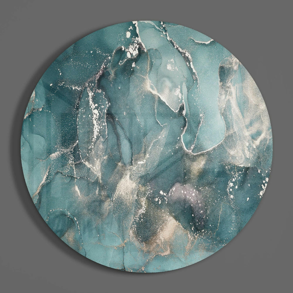 Abstract Flow Glass Wall Art.