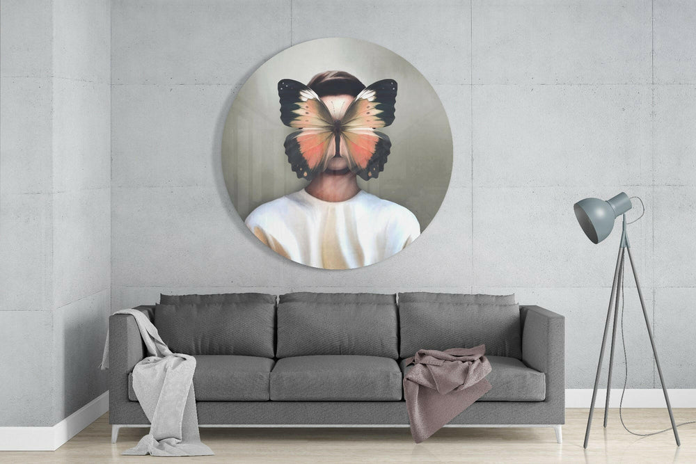 Butterfly Dreams Glass Wall Art.