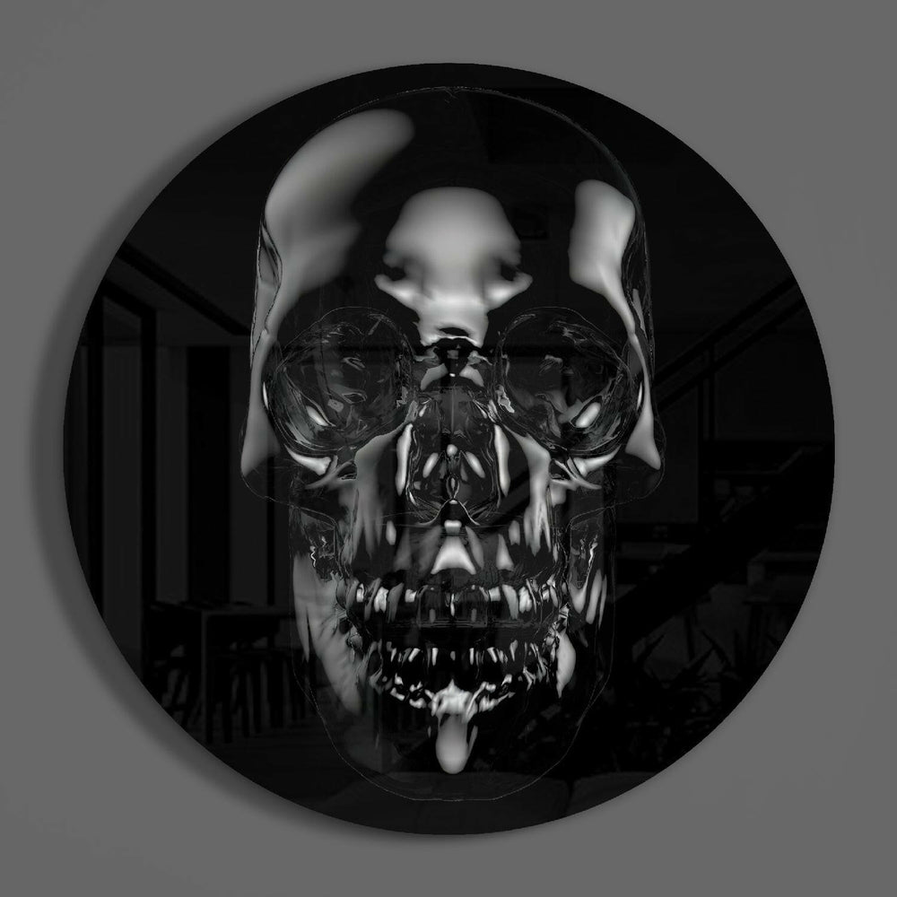 Skull Glass Wall Art.