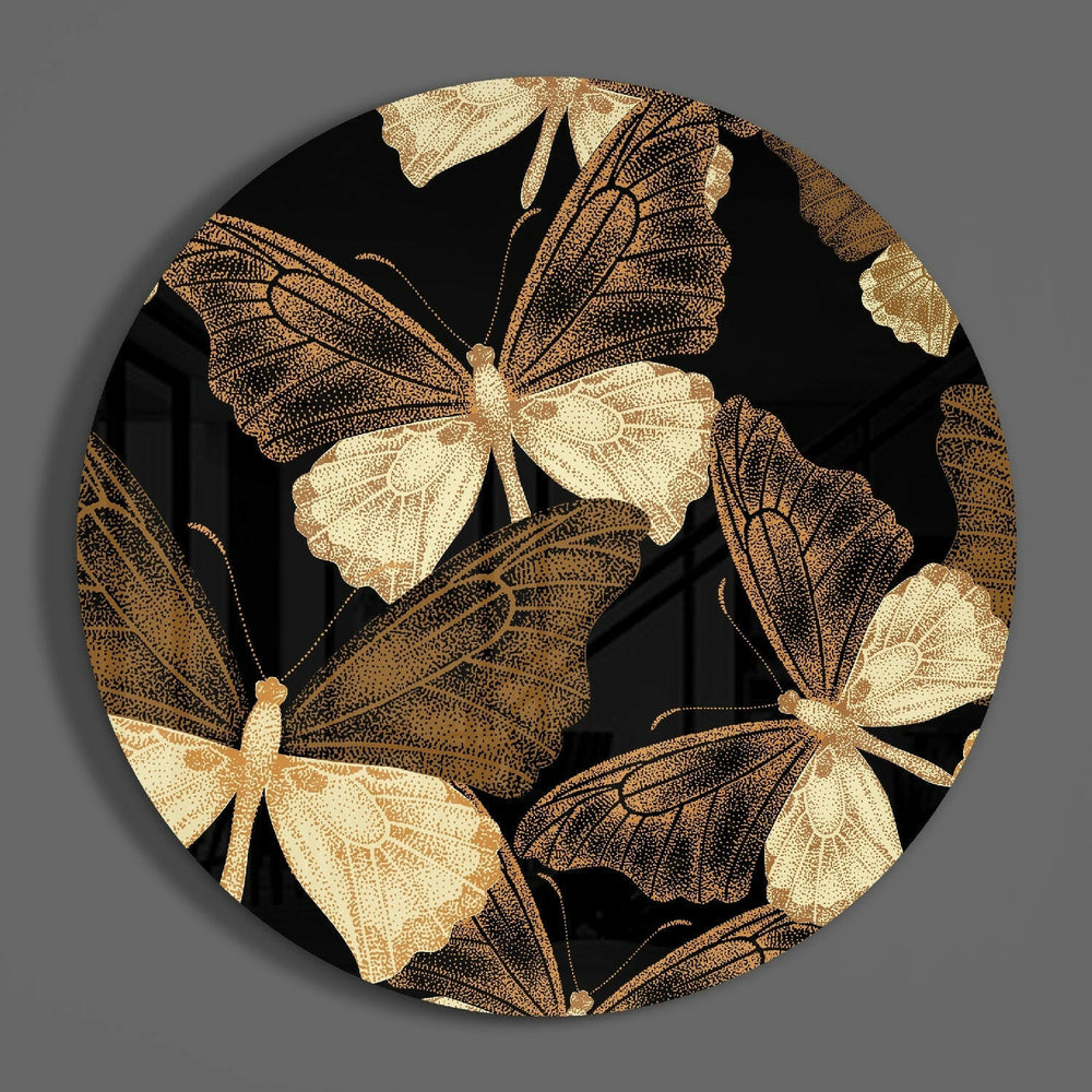 Butterflies Glass Wall Art.