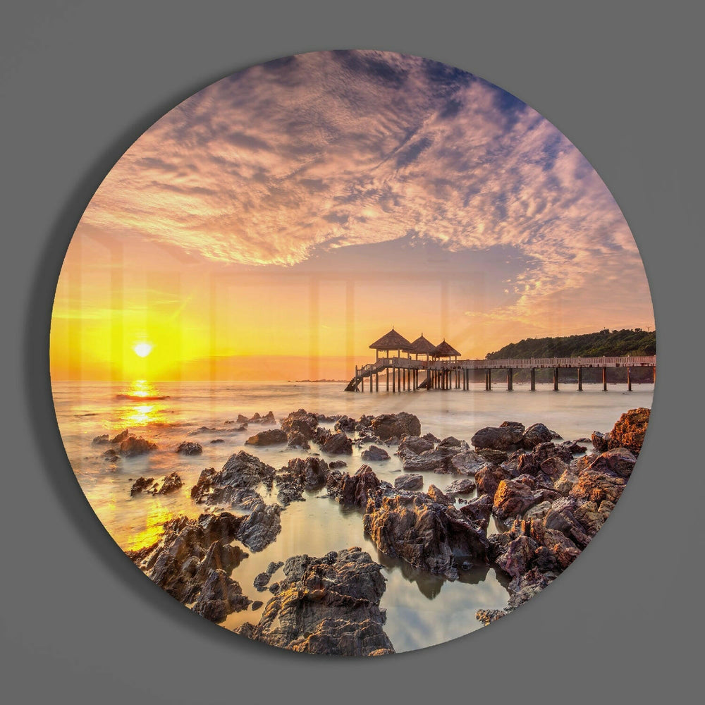 Sunrise Glass Wall Art.
