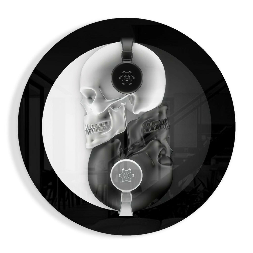 Black and White Glass Wall Art.