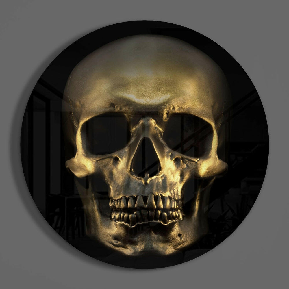 Skull Glass Wall Art.