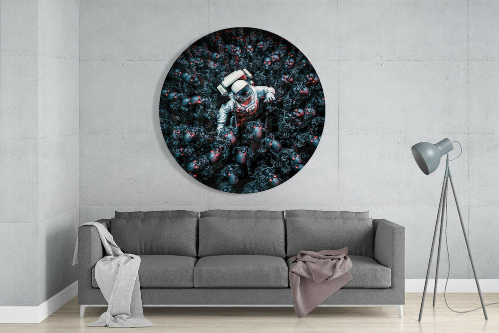 Android Cemetery Glass Wall Art.