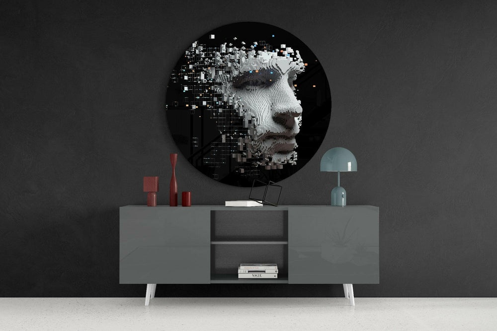 Being Human Glass Wall Art.