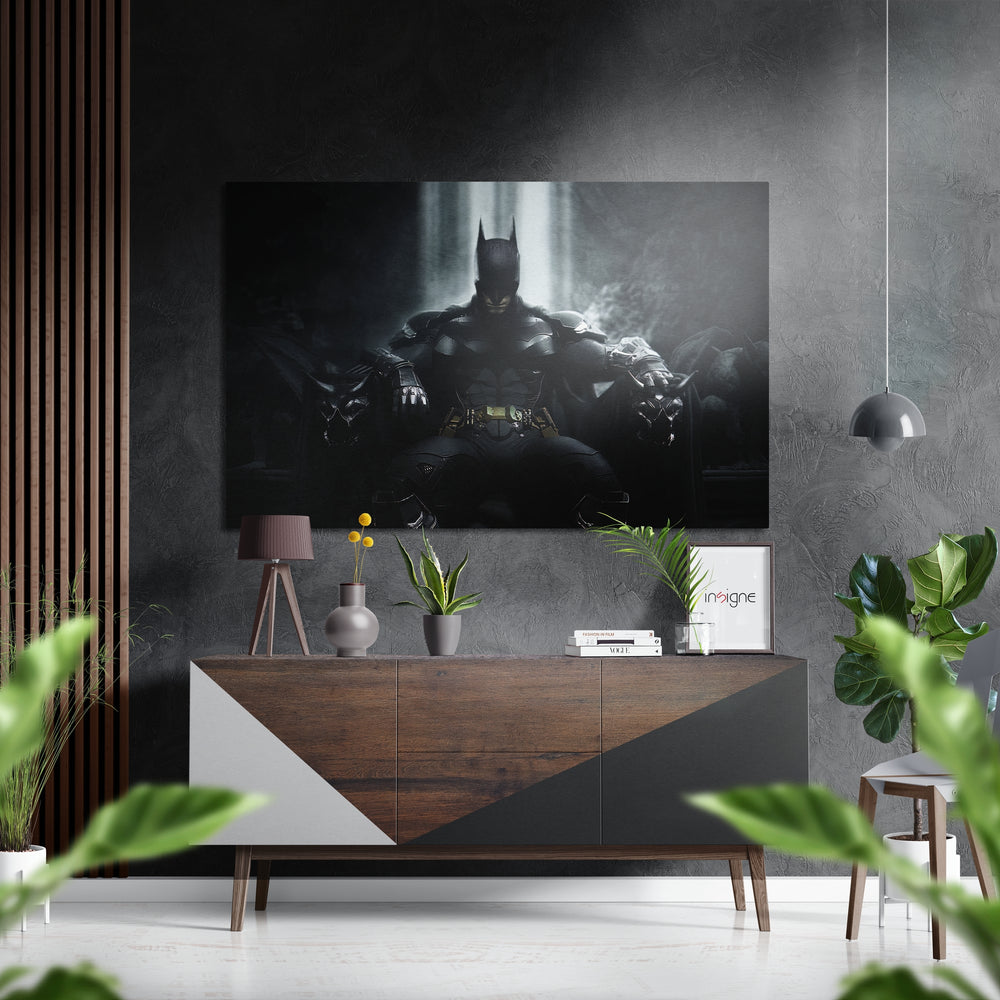 Batman Brushed Aluminium Dibond Wall Art.