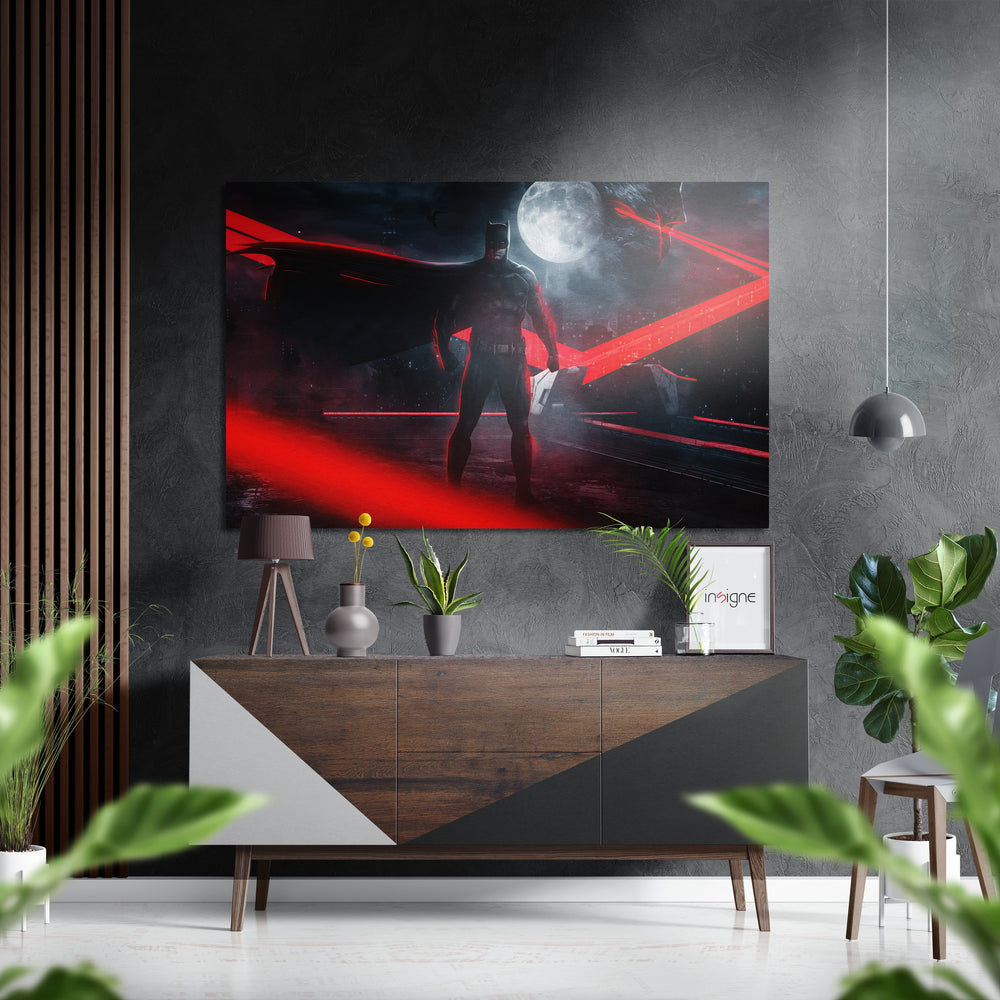 Batman Brushed Aluminium Dibond Wall Art.