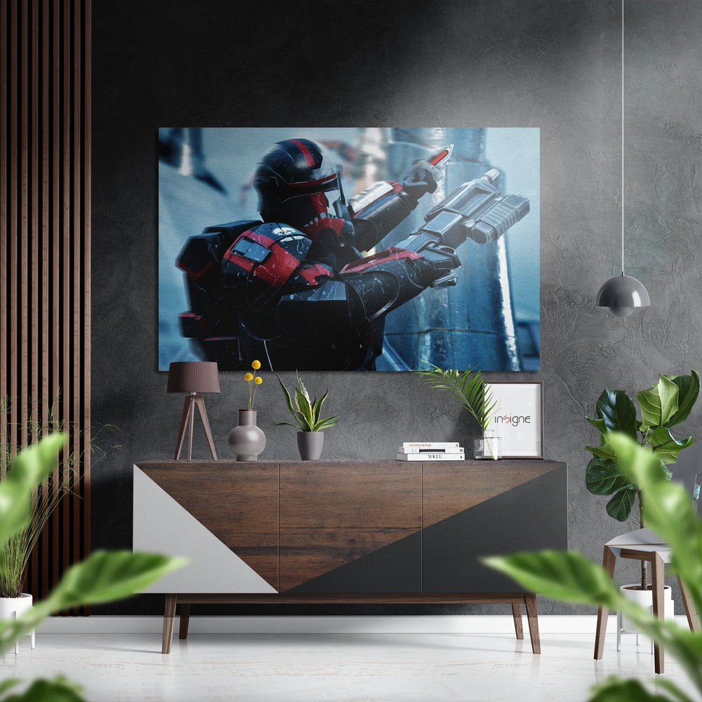 The Bad Batch Brushed Aluminium Dibond Wall Art.