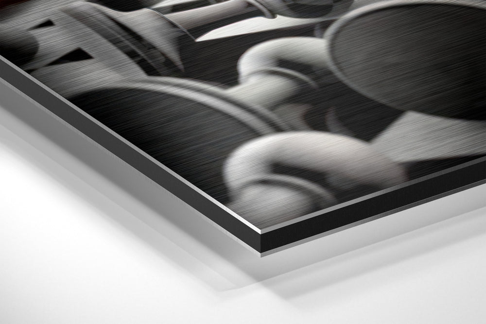 Don’t Stop Brushed Aluminium Dibond Wall Art.