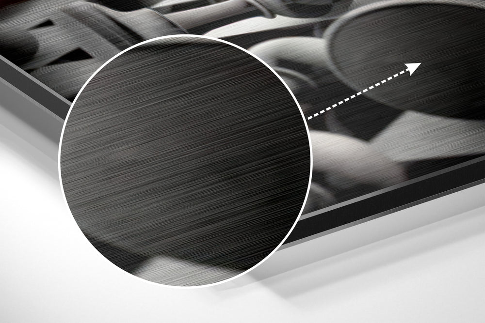 Don’t Stop Brushed Aluminium Dibond Wall Art.