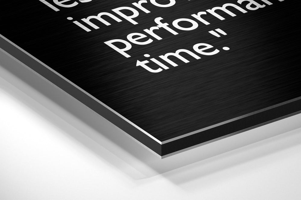 Words of Malcolm Brushed Aluminium Dibond Wall Art.