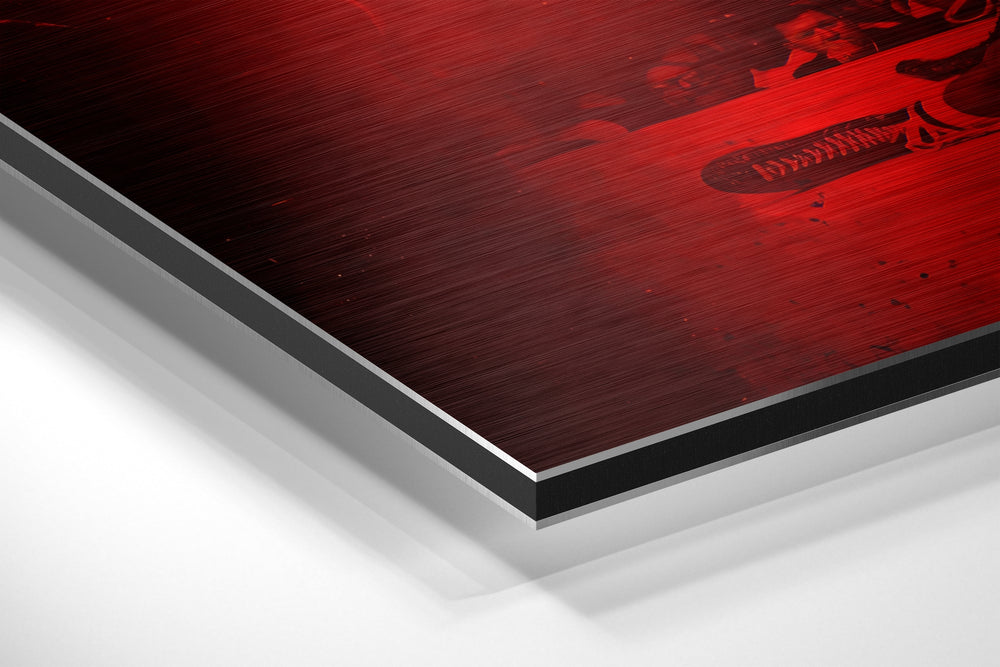 Boxing Gloves Champion Brushed Aluminium Dibond Wall Art