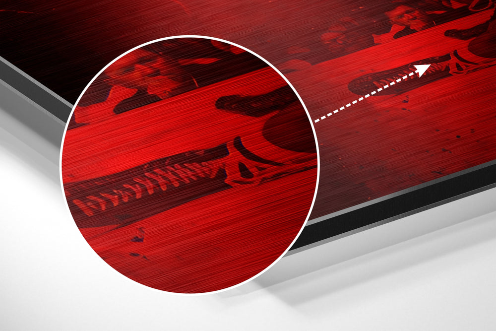 Boxing Gloves Champion Brushed Aluminium Dibond Wall Art