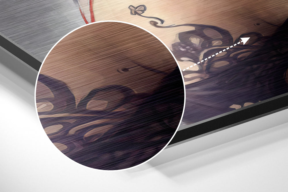 Androwoman Brushed Aluminium Dibond Wall Art.