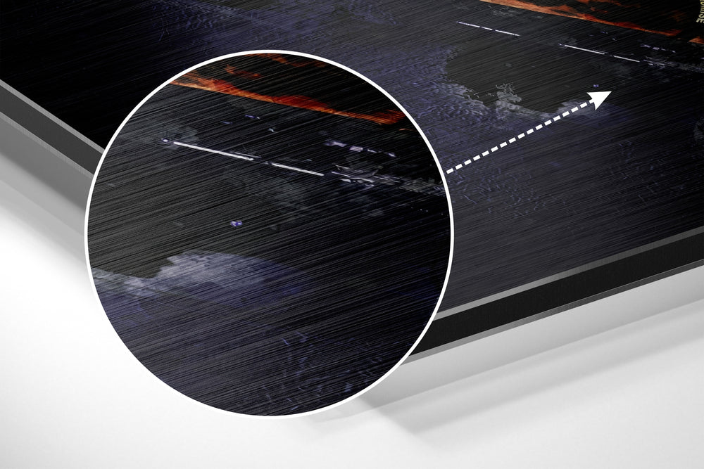 Basketball Powerhouse Brushed Aluminium Dibond Wall Art