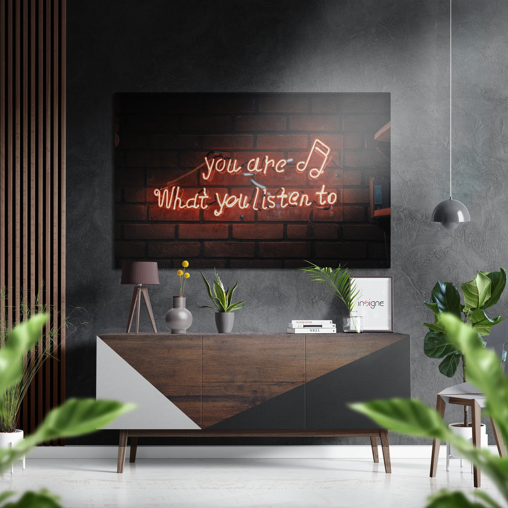 “You are” Brushed Aluminium Dibond Wall Art.