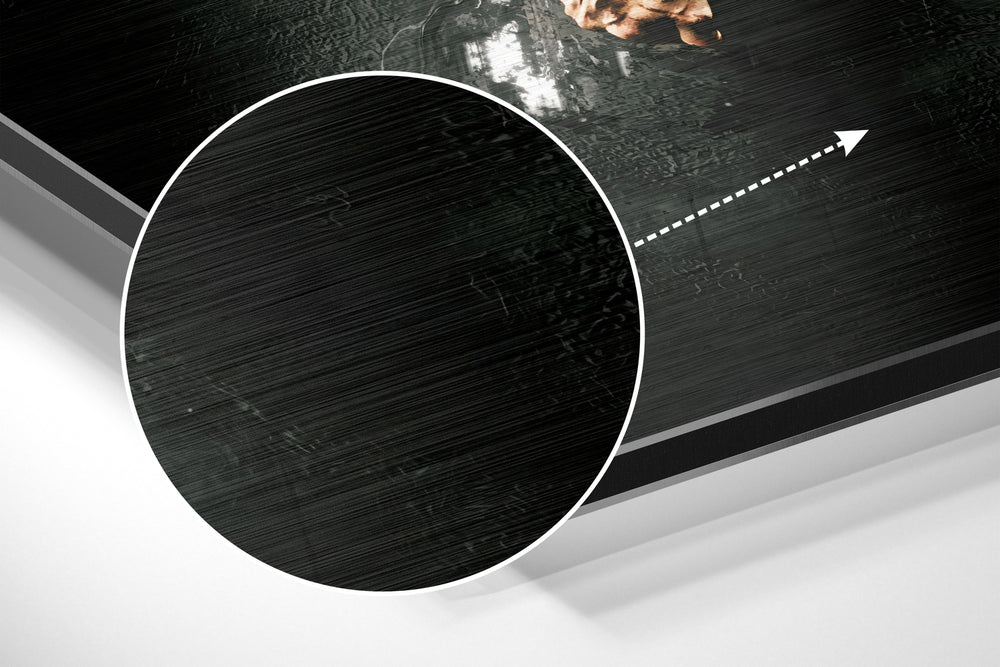 Ronaldo Brushed Aluminium Dibond Wall Art.