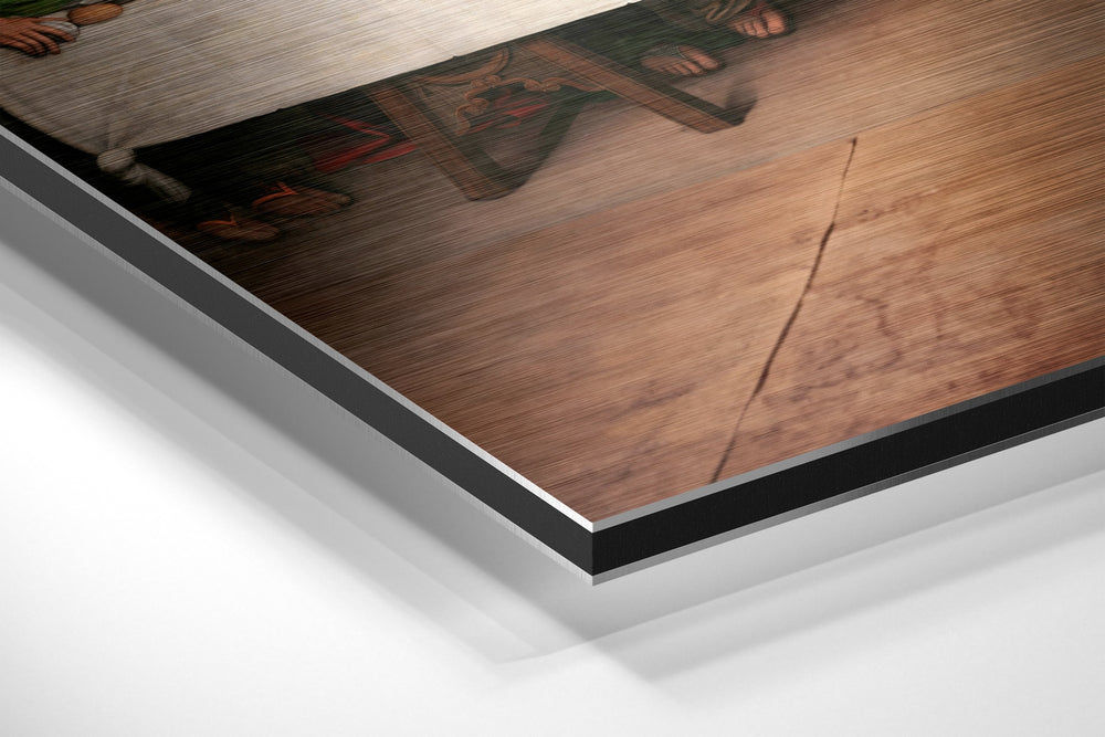 Last Supper Brushed Aluminium Dibond Wall Art.