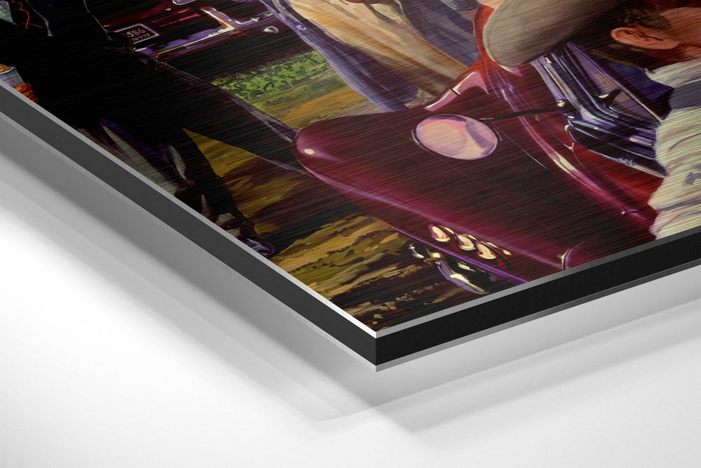 Golden Age Starlet at Cinema Brushed Aluminium Dibond Wall Art