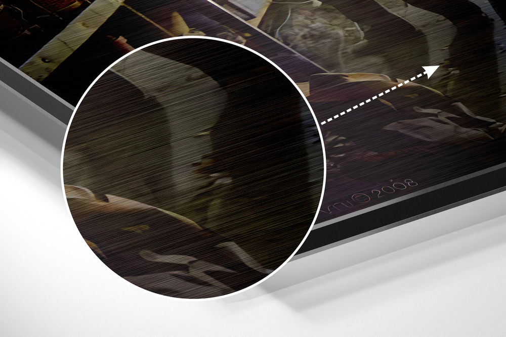 Vintage Screen Legends Quartet Brushed Aluminium Dibond Wall Art