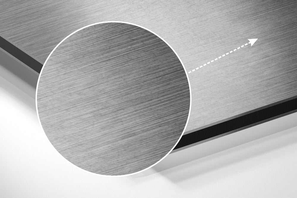 Despair Brushed Aluminium Dibond Wall Art.