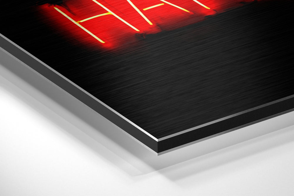 Over Thinking Brushed Aluminium Dibond Wall Art.