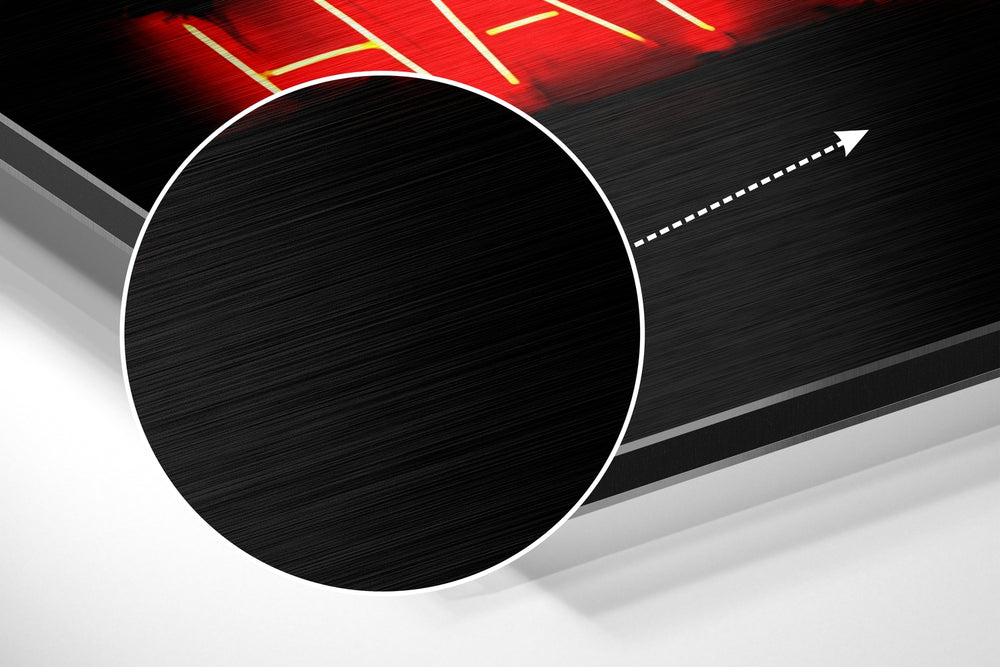 Over Thinking Brushed Aluminium Dibond Wall Art.
