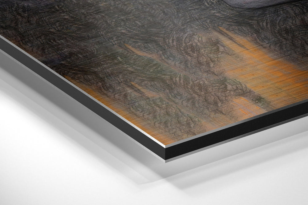 Sultan Brushed Aluminium Dibond Wall Art.