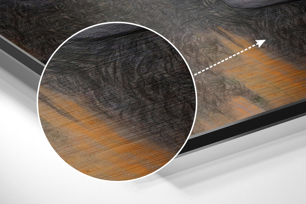 Sultan Brushed Aluminium Dibond Wall Art.
