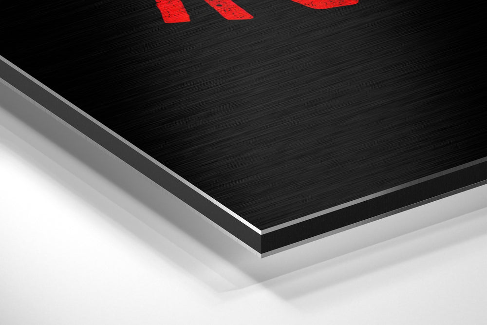 Make Mistakes Brushed Aluminium Dibond Wall Art.