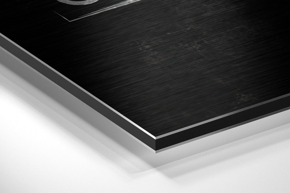 Eat, Sleep, Gym Brushed Aluminium Dibond Wall Art.