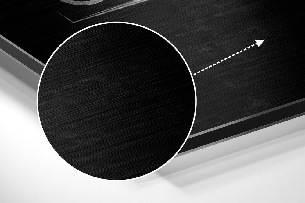 Eat, Sleep, Gym Brushed Aluminium Dibond Wall Art.