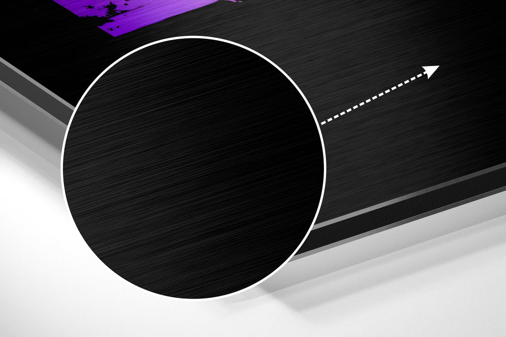 Work Hard Dream Big Brushed Aluminium Dibond Wall Art.