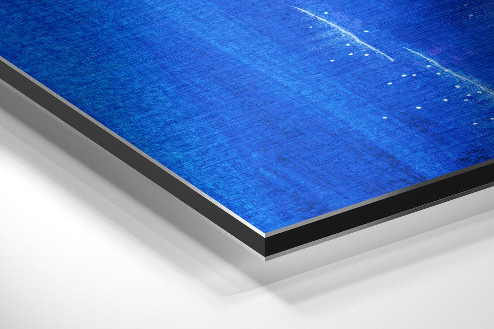 Beach Brushed Aluminium Dibond Wall Art.