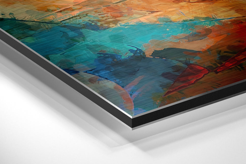 Colors of Flower Brushed Aluminium Dibond Wall Art.