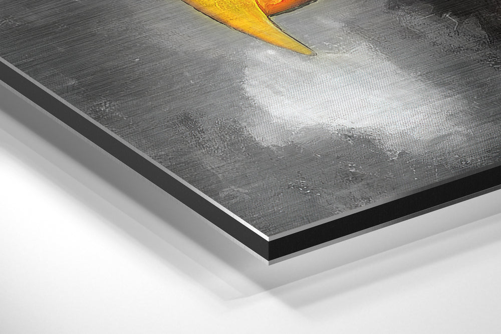 Eagle Brushed Aluminium Dibond Wall Art.