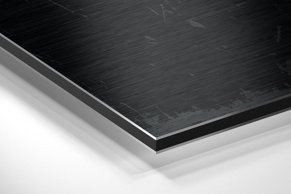 Shadows Brushed Aluminium Dibond Wall Art.