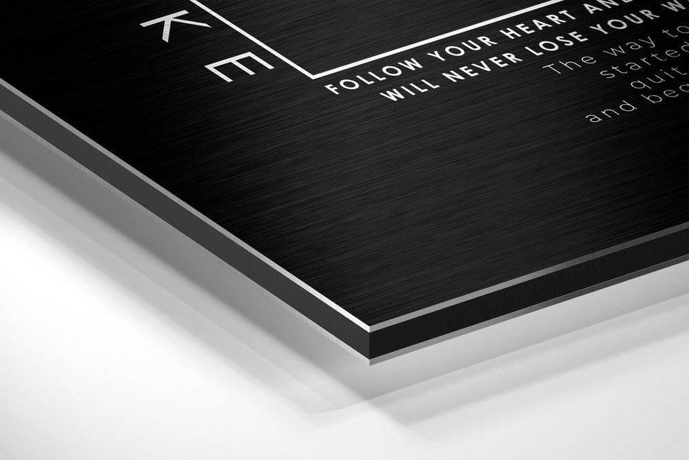 New York Brushed Aluminium Dibond Wall Art.