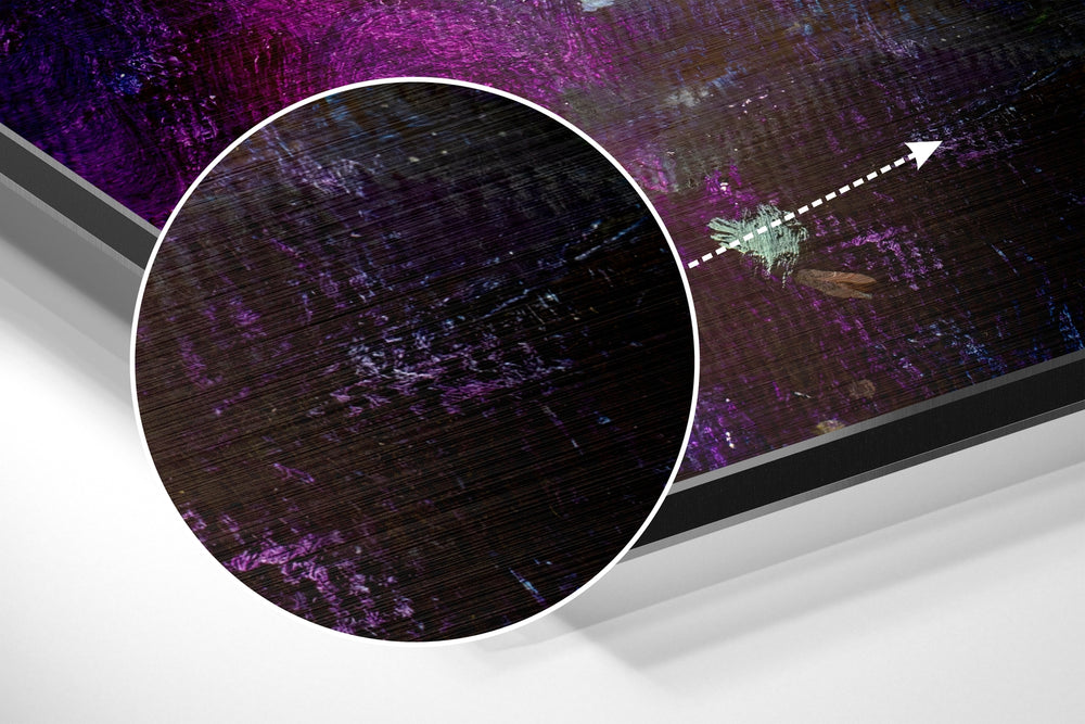 Prince is Here Brushed Aluminium Dibond Wall Art.
