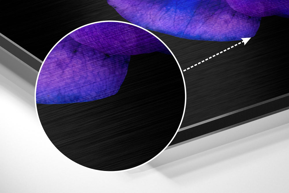 Flowers Brushed Aluminium Dibond Wall Art.