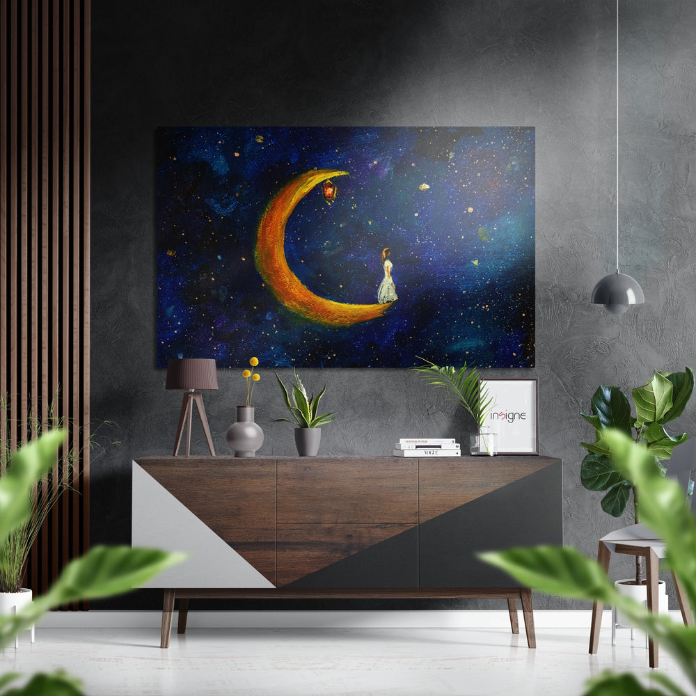 Moonfall Brushed Aluminium Dibond Wall Art.