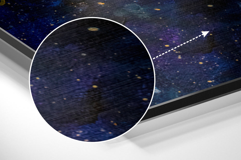 Moonfall Brushed Aluminium Dibond Wall Art.