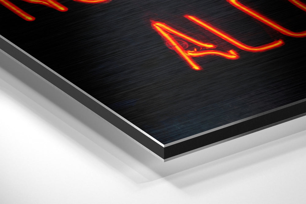 No Drugs Brushed Aluminium Dibond Wall Art.