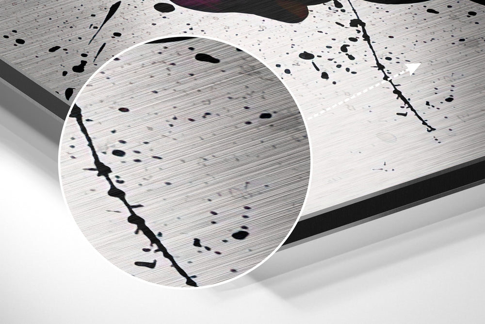 Free Love Brushed Aluminium Dibond Wall Art.