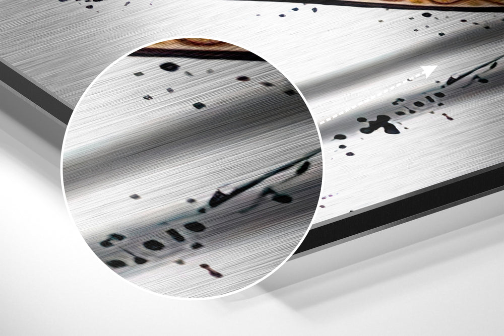 Free Love Brushed Aluminium Dibond Wall Art.