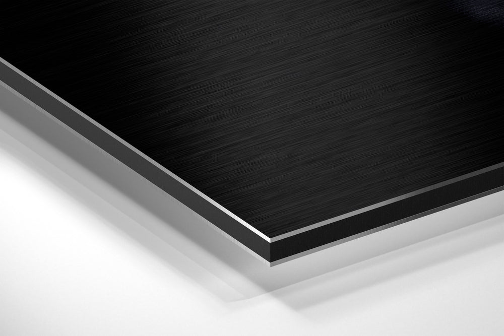 Woman Brushed Aluminium Dibond Wall Art.