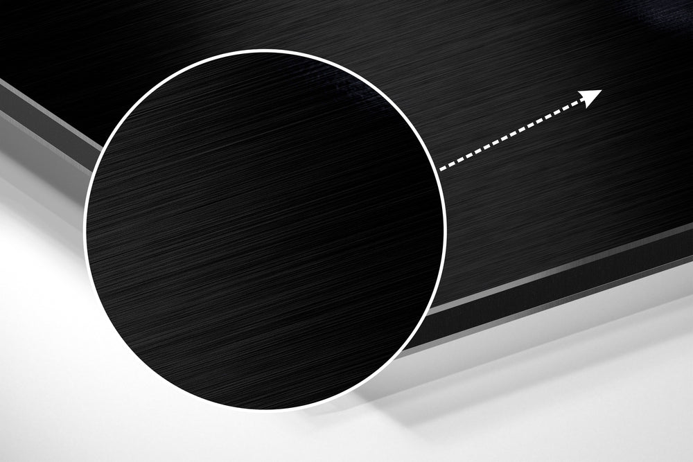 Woman Brushed Aluminium Dibond Wall Art.
