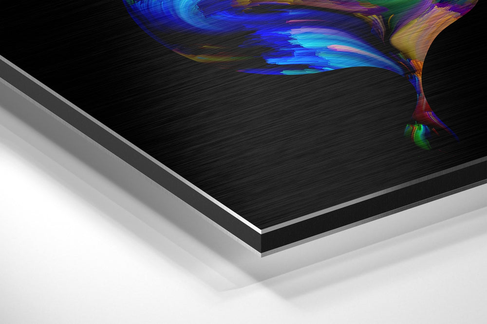 Butterfly Minds Brushed Aluminium Dibond Wall Art.